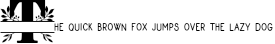 Example 1 of  Font