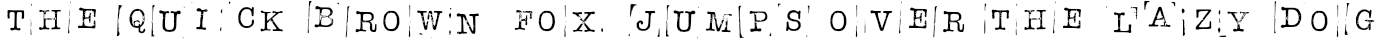 Example 3 of  Font