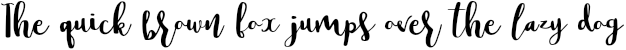 Example 62 of  Font