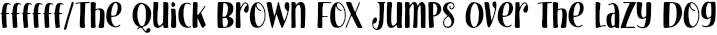 Font preview for Jhanks Font