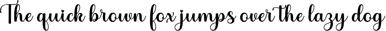 Example 1 of  Font