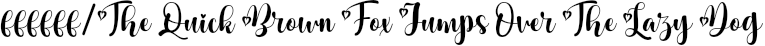 Font preview for Bestie