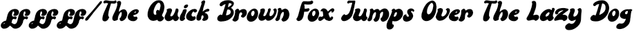 Gragstop Italic preview for Gragstop | Retro Display Font