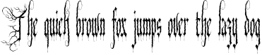Example 1 of  Font