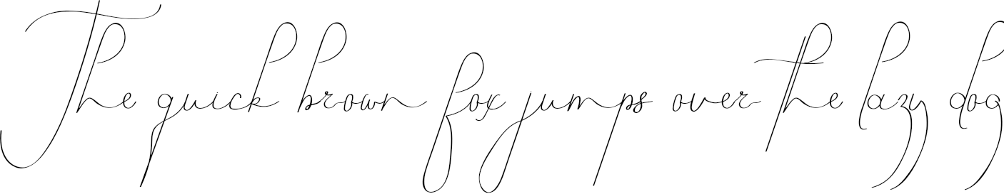 Example 2 of  Font
