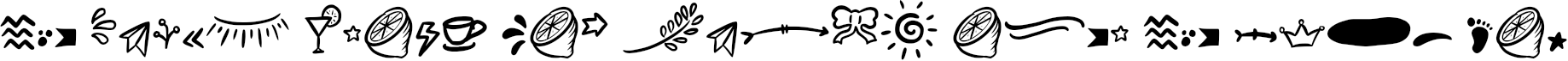 Example 5 of  Font