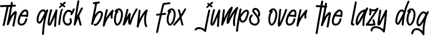 Example 20 of  Font