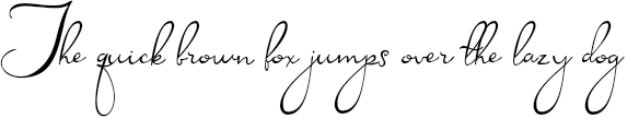 Example 4 of  Font