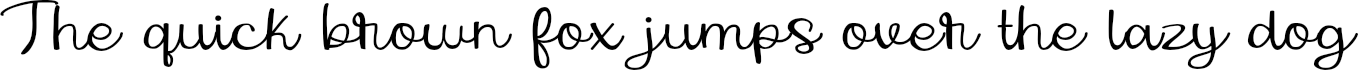 Example 5 of  Font