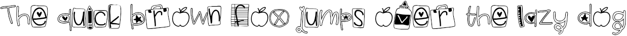 Example 5 of  Font