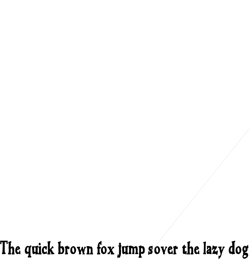 Example 6 of  Font