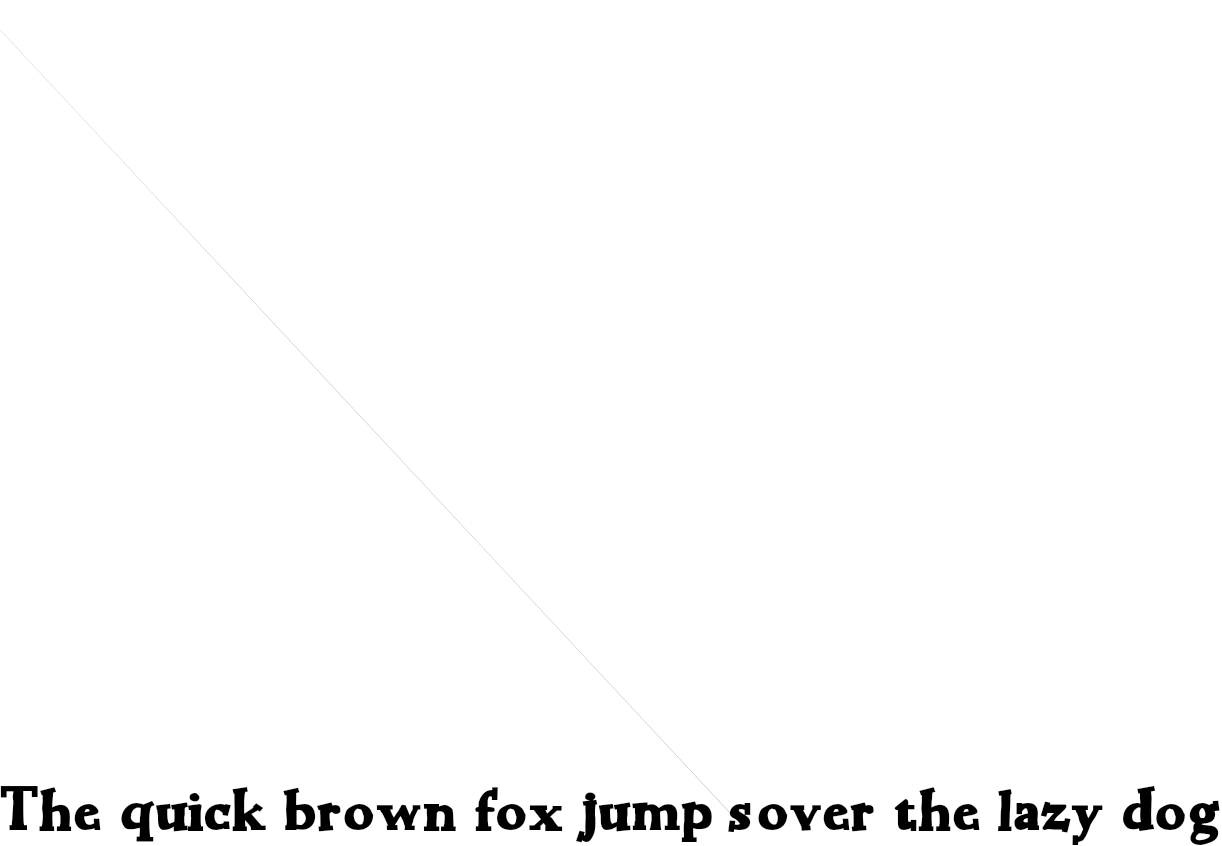 Example 3 of  Font