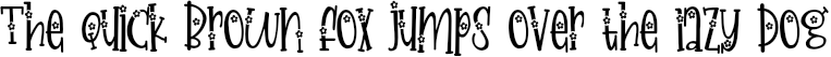 Example 5 of  Font
