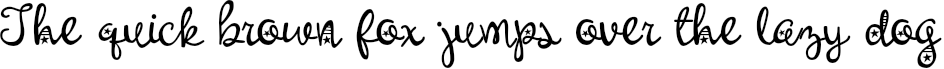 Example 3 of  Font