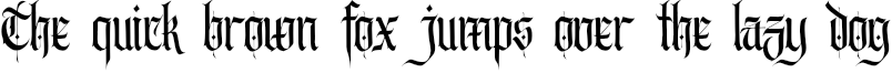 Example 13 of  Font