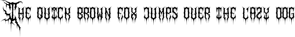 Example 1 of  Font