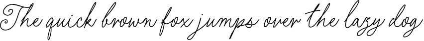 Example 2 of  Font