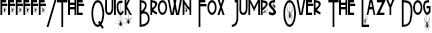 Font preview for Arachnophobia