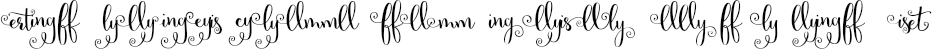 Example 2 of  Font