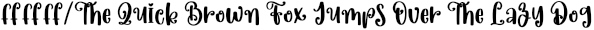 Font preview for Sparkling - Christmas Font