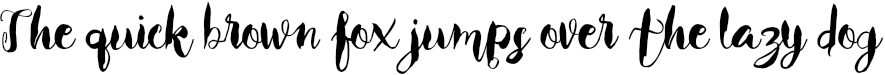 Example 1 of  Font