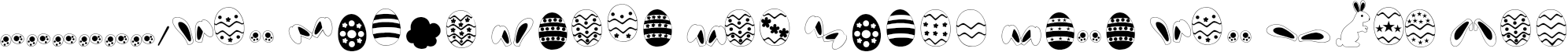 Font preview for Easter Sunday