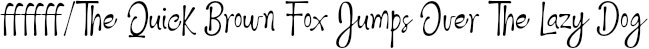 Font preview for Authentic Signature