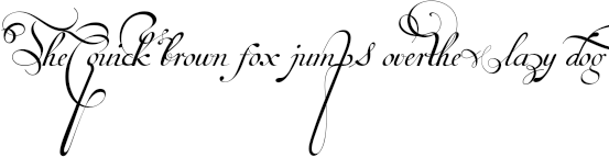 Example 1 of  Font
