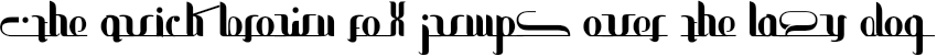 Example 1 of  Font