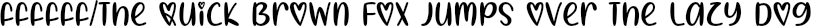 Font preview for I Heart Summer