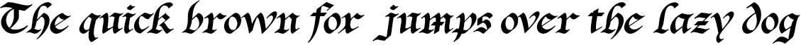 Example 1 of  Font