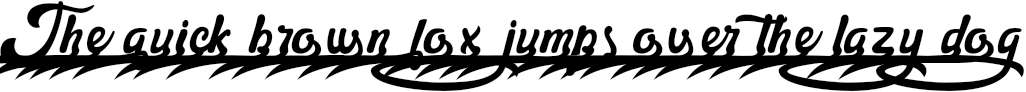 Example 3 of  Font