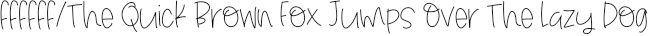 FBnotsure preview for Not Sure Handwritten Font