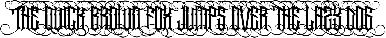 Example 5 of  Font