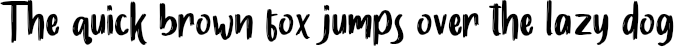 Example 3 of  Font