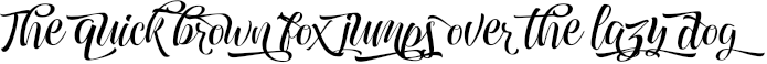 Example 61 of  Font