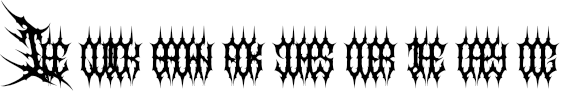 Example 1 of  Font