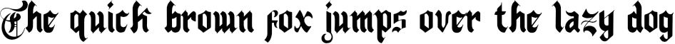 Example 1 of  Font