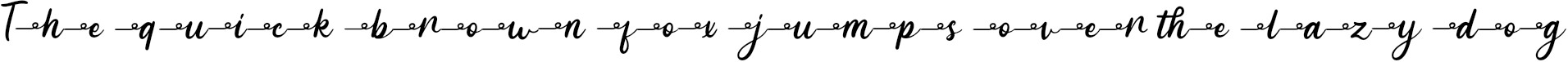 Example 3 of  Font