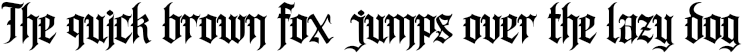 Example 1 of  Font