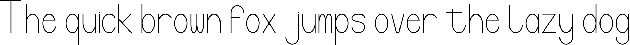 Example 3 of  Font