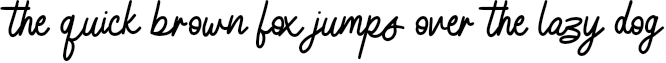 Example 3 of  Font