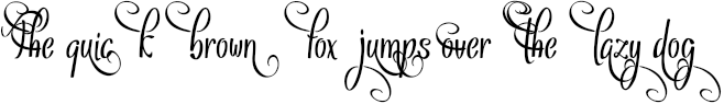 Example 3 of  Font