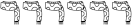Font preview for Christmas Dingbats - A font filled with Christmas symbols