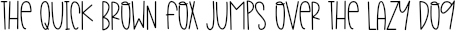 Example 1 of  Font