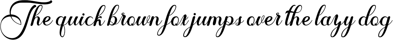 Example 58 of  Font
