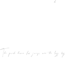 Example 1 of  Font