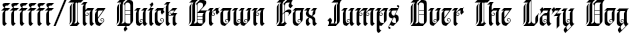 Font preview for Vagabond - Unique Tattoo Display Font