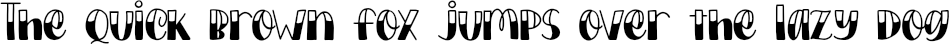 Example 25 of  Font