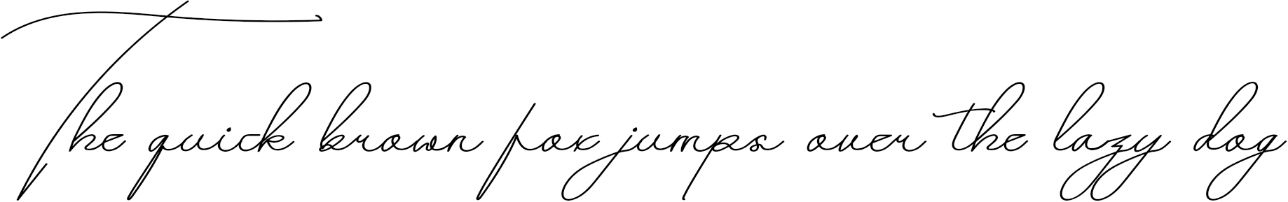 Example 1 of  Font